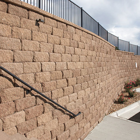 Anchor Diamond Pro Stone Cut Retaining Wall Block System